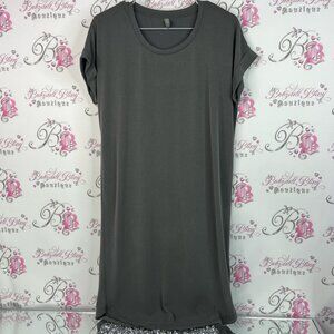 Culture dress Kajsa tshirt dress Gray comfy tee shirt type dress